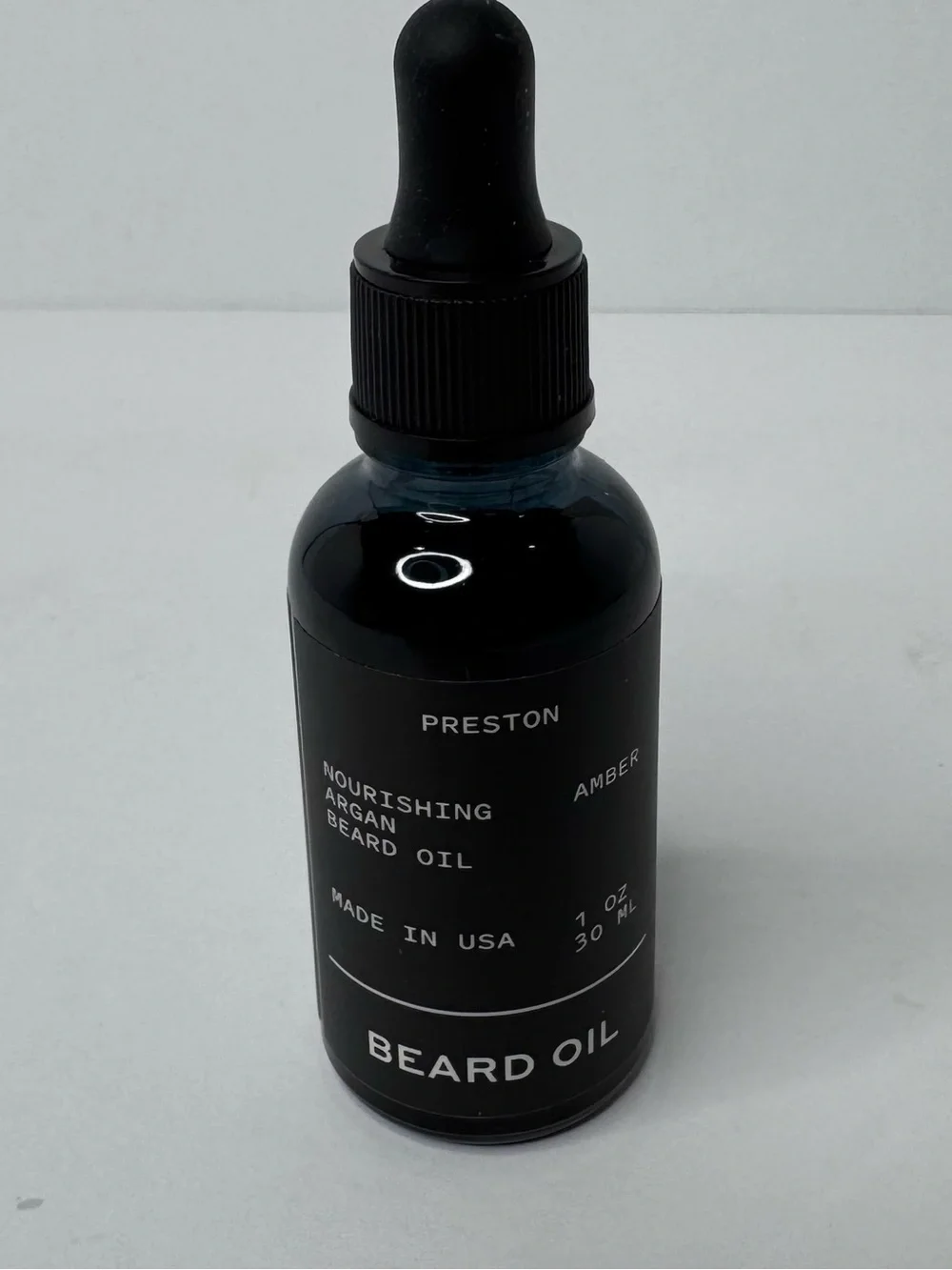 Preston Amber Nourishing Argan Beard Oil 1 oz NWOT